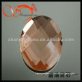 champagne aaa oval cut decorative mirror glass beads(MGOV0002)